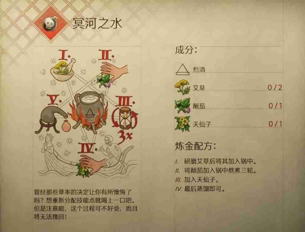 天国拯救2冥河之水怎么做 冥河之水配方