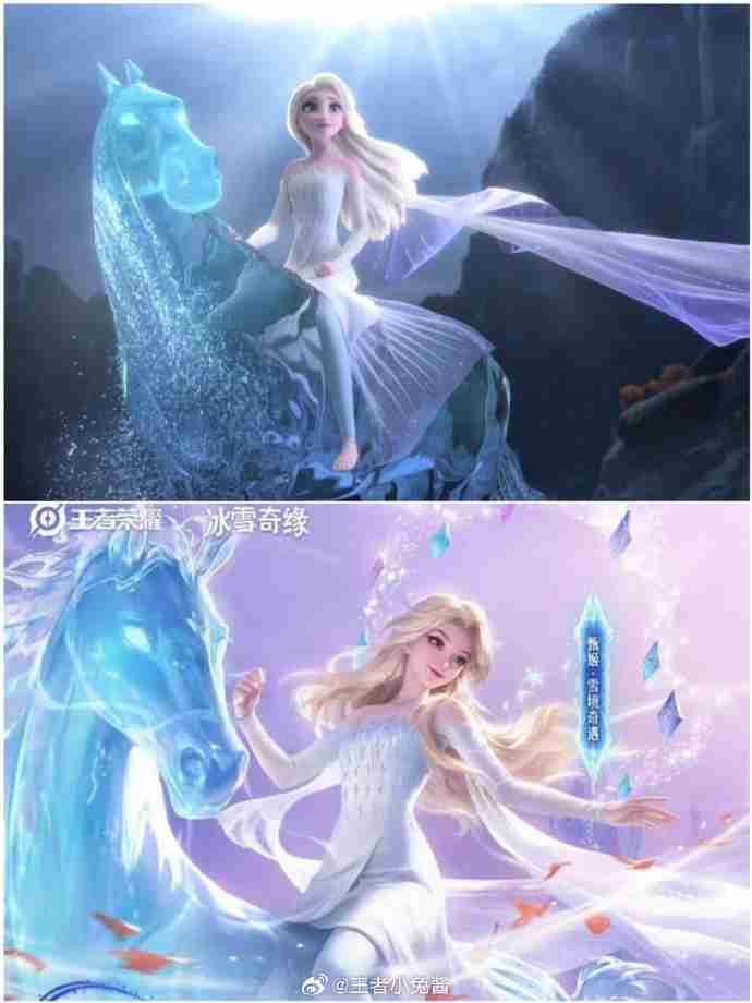 王者荣耀冰雪奇缘联动甄姬雪境奇遇皮肤