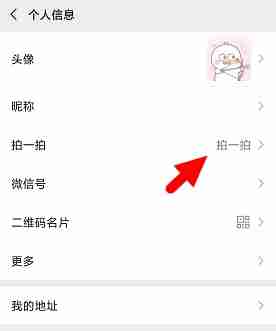 微信拍一拍自定义设置文字教程
