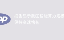 报告显示我国智能算力规模将保持高速增长