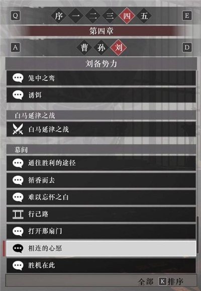 真三国无双起源刘备阵营故事解锁列表