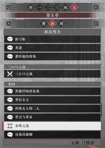 真三国无双起源孙权阵营故事解锁列表