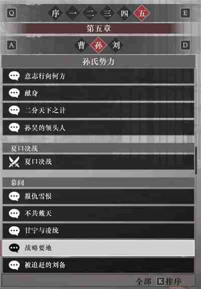真三国无双起源孙权阵营故事解锁列表