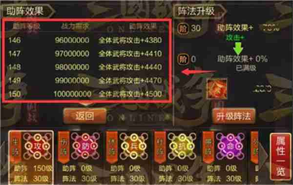 三国战争军阵系统玩法介绍