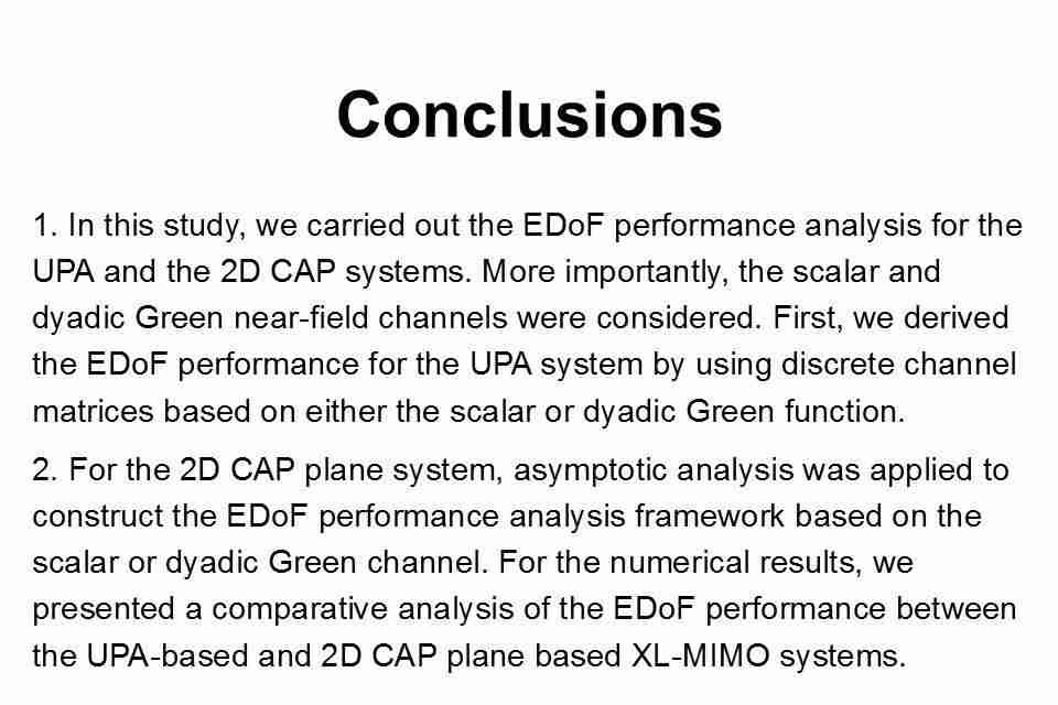 北京交通大学王者、章嘉懿等：基于三极化的近场平面XL-MIMO有效自由度分析 | FITEE