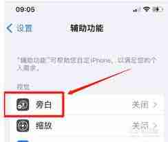 苹果手机如何取消旁白设置功能