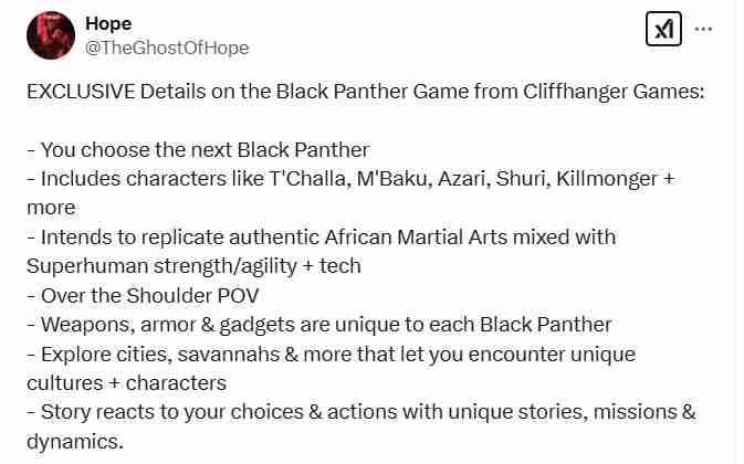 EA黑豹游戏独家爆料:重现非洲武术与多样化角色选择