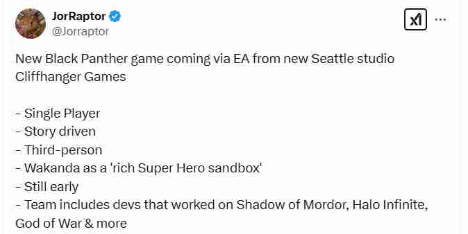 EA黑豹游戏独家爆料:重现非洲武术与多样化角色选择