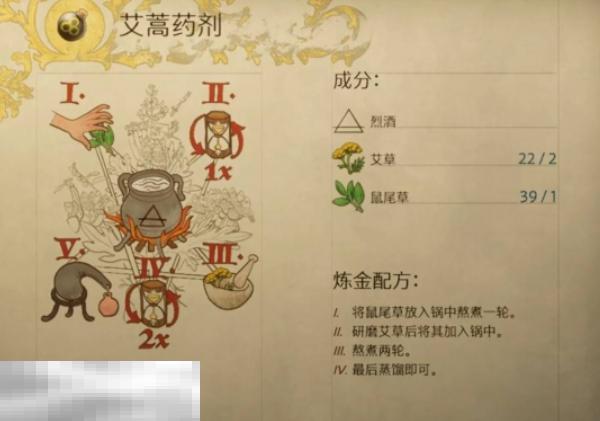 天国拯救2艾蒿药剂怎么做 艾蒿药剂制作攻略