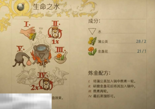 天国拯救2生命之水怎么做 生命之水制作攻略