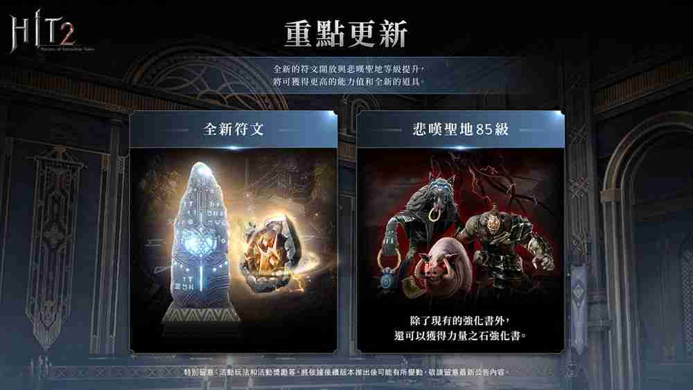 《HIT2》推出全新改版「圣物占领战联赛」 更新加入赛季制玩法