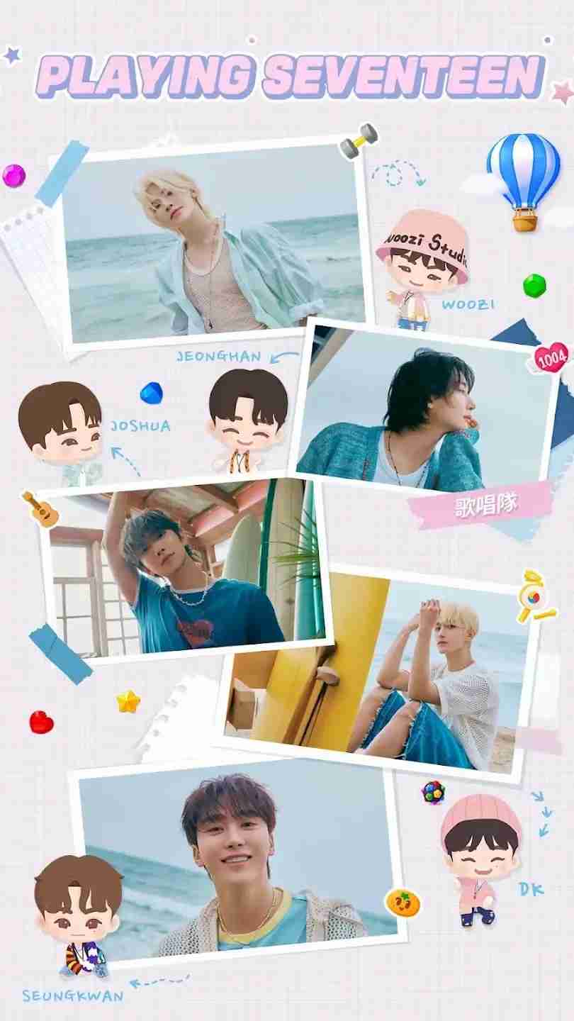 男子流行音乐团体 SEVENTEEN 官方益智游戏《SEVENTEEN 配配乐》展开全球事前预约