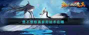 想不想修真紫府秘术获取位置-想不想修真如何找到紫府秘术