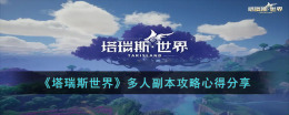塔瑞斯世界多人副本怎么打-多人副本攻略心得分享