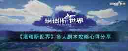 塔瑞斯世界多人副本怎么打-多人副本攻略心得分享