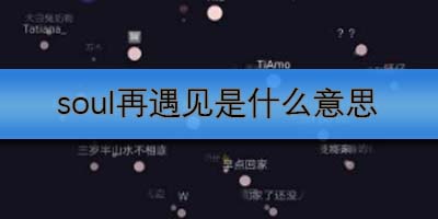 soul再遇見是什么意思
