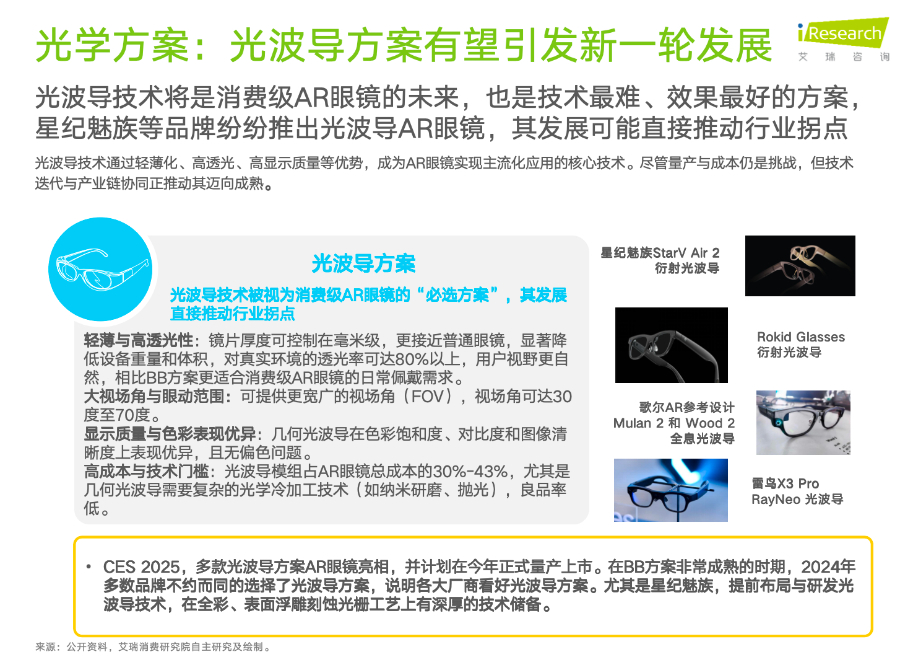 艾瑞发布AR眼镜行业报告 星纪魅族获得业内好评