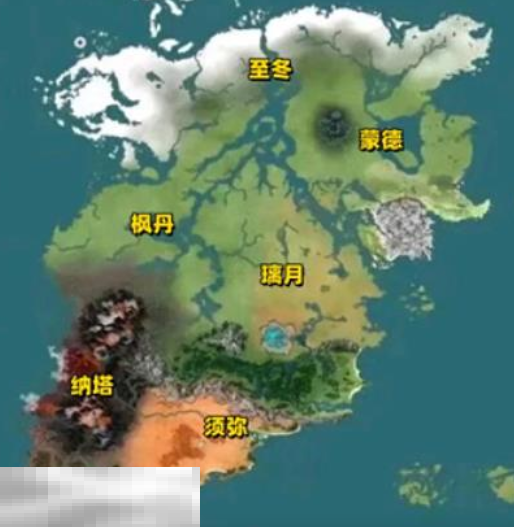 原神七国地图是怎么样的 七国地图全貌介绍