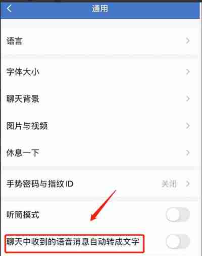 企业微信怎么设置语音自动转文字