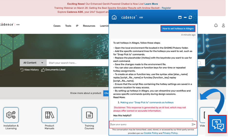 Cadence ASK:您的一体化 Cadence 技术支持门户网站!