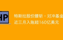特斯拉股价腰斩，对冲基金近三月入账超160亿美元