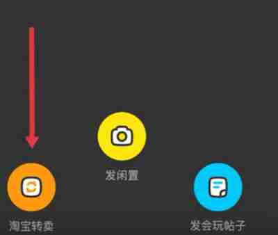 闲鱼怎么进行淘宝转卖