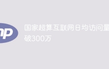 国家超算互联网日均访问量破300万