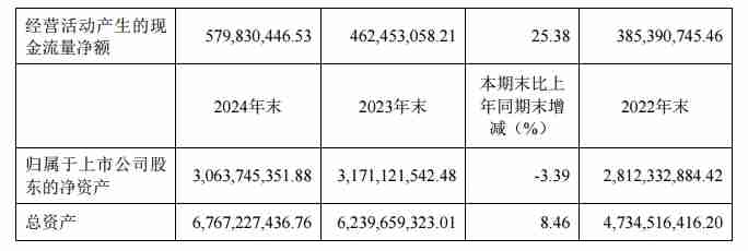 金宏气体2024年营收25.25亿元，净利润同比下降36.12%
