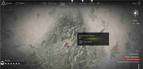 刺客信条影山城鞍马寺失落的卷页位置