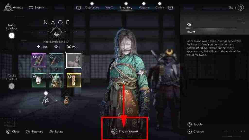 刺客信条影怎么切换角色