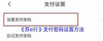 苏e行如何设置支付密码-苏e行怎样去设置支付密码