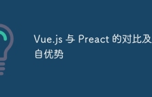 Vue.js 与 Preact 的对比及各自优势