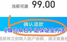 蜂鸟众包保证金如何退-蜂鸟众包怎么退保证金