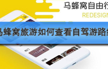 马蜂窝旅游如何查看自驾游路线