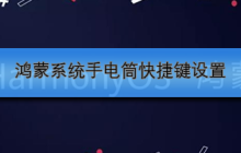 鸿蒙系统手电筒快捷键设置