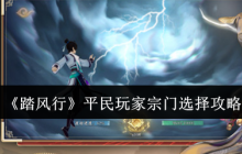 踏风行零氪宗门职业选择指南 武宗法宗全面对比分析