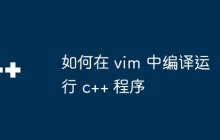 如何在 vim 中编译运行 c++ 程序