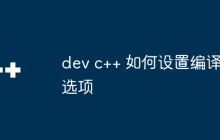 dev c++ 如何设置编译选项