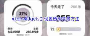 topwidgets如何设置透明-topwidgets怎样设置透明