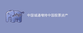 中国诚通增持中国股票资产