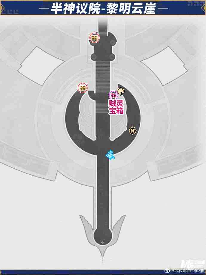 崩坏星穹铁道半神议院宝箱位置-崩铁半神议院黎明云崖宝箱位置在哪