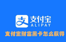 支付宝财富黑卡怎么获得