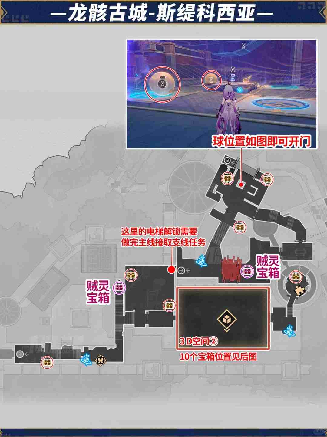 崩坏星穹铁道龙骸古城宝箱位置-崩铁龙骸古城斯缇科西亚宝箱位置在哪