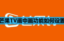 芒果TV画中画功能如何设置