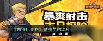 向僵尸开炮步枪枪械如何搭配-向僵尸开炮步枪枪械搭配指南推荐