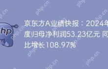 京东方A业绩快报:2024年度归母净利润53.23亿元 同比增长108.97%