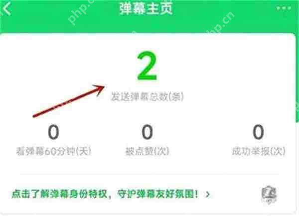 爱奇艺怎么查看自己发了多少弹幕