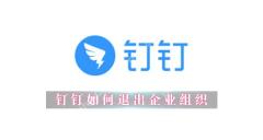 钉钉如何退出企业组织