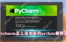 Pycharm怎么添加新的python解释器