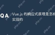 Vue.js 的响应式原理是怎样实现的
